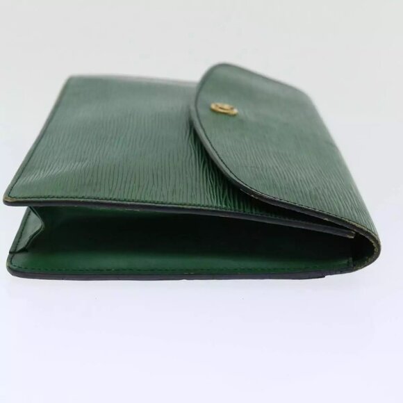 LOUIS VUITTON Epi Montaigne 27 Clutch Bag Green - Picture 14 of 16
